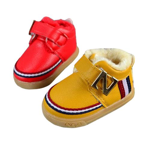 七色糖果冬款0-2歲男女寶寶學步鞋大棉加絨防滑軟底鞋嬰兒鞋帽襪 黑色